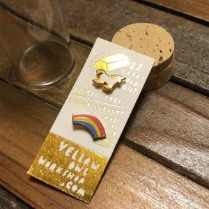 Unicorn and rainbow earrings